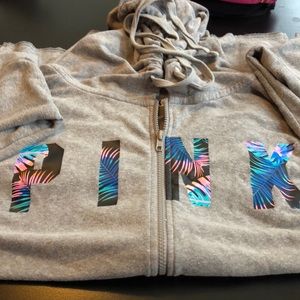 Oversized VS Pink Full Zip Jacket